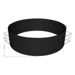 COLGANTE CIRCULAR PORTALITE 500X150 CM